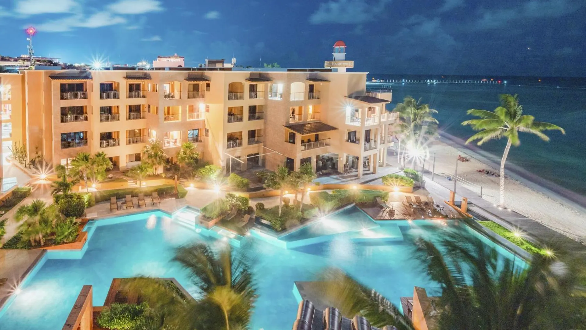 Luxury Beachfront Condo With 3 Bedrooms & Ocean View - El Faro Residences Playa del Carmen 0*,  Mexico