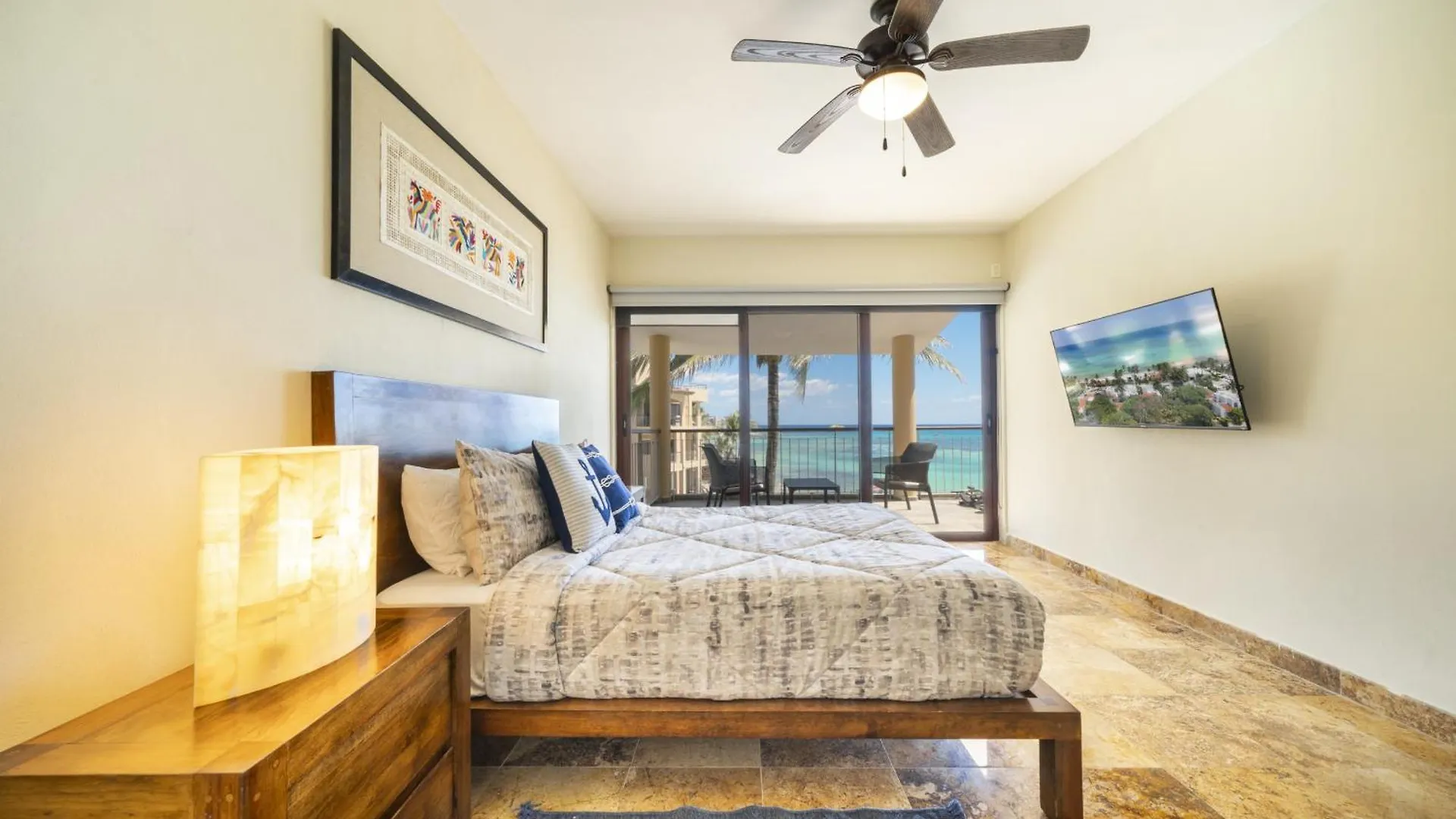 Luxury Beachfront Condo With 3 Bedrooms & Ocean View - El Faro Residences Playa del Carmen Apartment