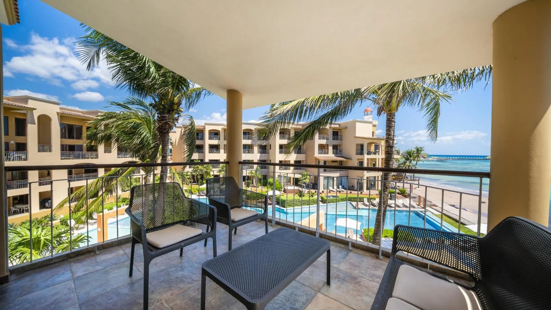 Luxury Beachfront Condo With 3 Bedrooms & Ocean View - El Faro Residences Playa del Carmen Mexico