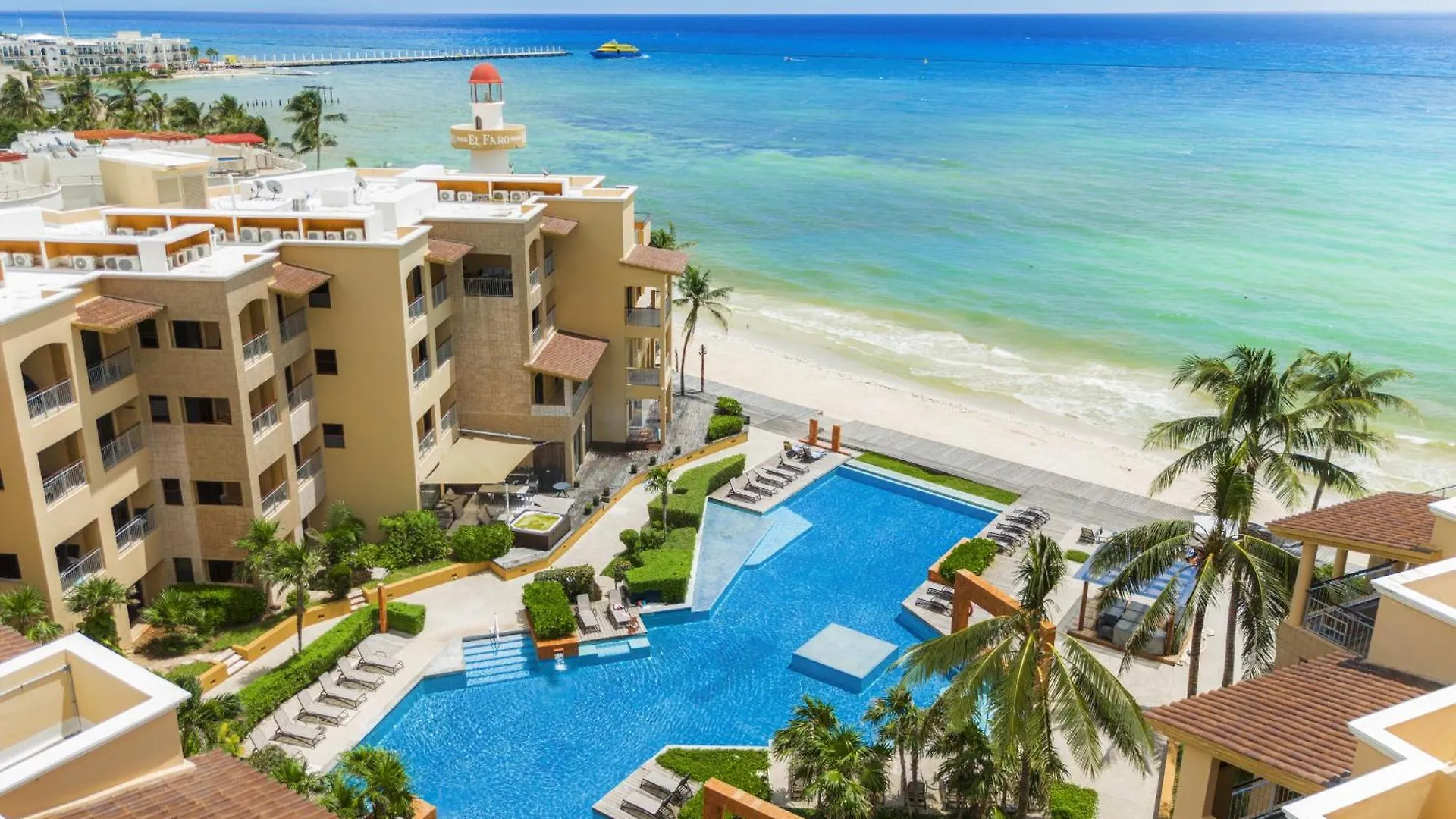 Luxury Beachfront Condo With 3 Bedrooms & Ocean View - El Faro Residences Playa del Carmen 0*,  Meksyk